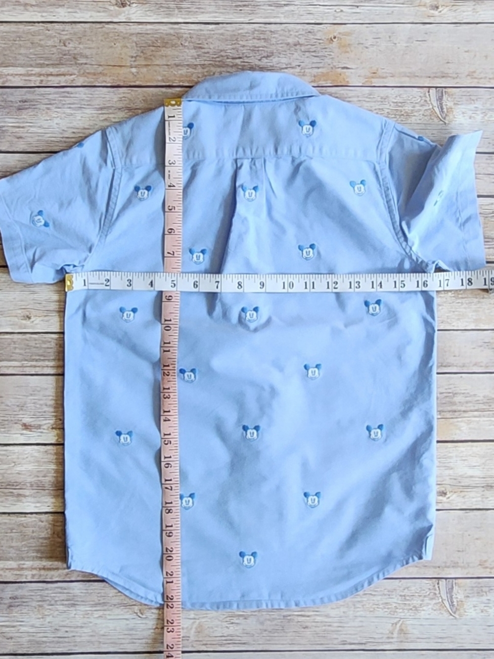 Janie And Jack Kid Embroidered Mickey Oxford Shirt Size 10 - Picture 4 of 4